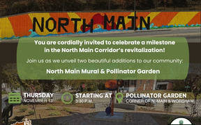 River District Association to Unveil Gateway Mural and Community Pollinator Garden on North Main Corridor