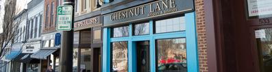 Chestnut Lane Antiques storefront located in Main Street, Danville, Virginia.